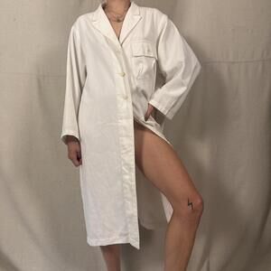 Vintage Last Scene Oversized White Shirt Dress